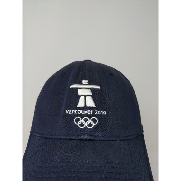 Vancouver 2010 XXI Olympic Winter Games Fitted Hat Size S-M Blue Embroidered - Picture 3 of 10